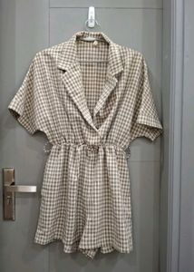 Women's Gingham Jumpsuit