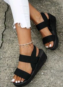 Black Platform Sandals