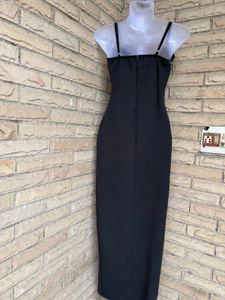 long slit dress