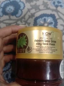 WOW ANTI ACNE NEEM TEA TREE CLAY FACE MASK