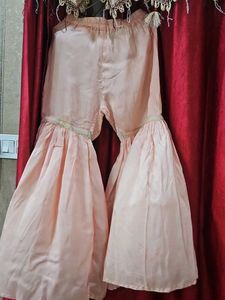 Beautiful Peach suit Set with Green Dupatta