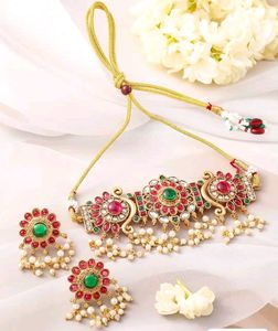 Stunning Ethnic Necklace and Earring Set