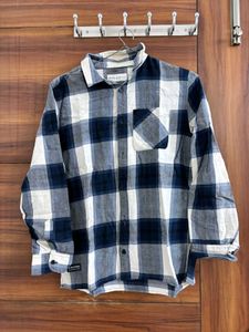Men's Classic Blue Checkered Shirt