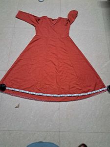 Orange 3 peice Kurta Set