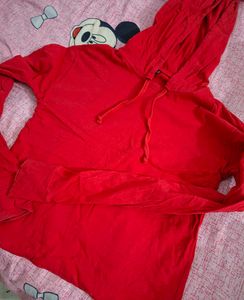Vibrant Red Hoodie