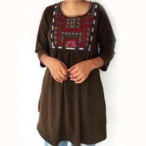 Olive Color Short Top XL