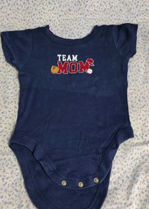 Team Mom Baseball Baby Bodysuit