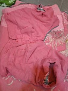 Elegant Pink Saree with blouse