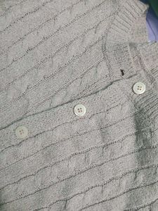 Light Pink Cable Knit Cardigan