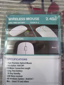 Wireless Mouse Black with wifi receiver