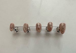 Unique Brown Swirl Press-On Nails