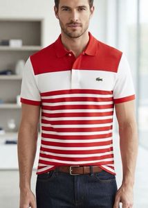 Men's Lacoste Striped Polo Shirt