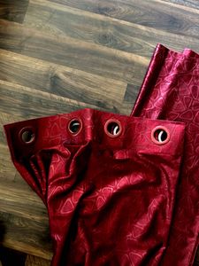 2 piece 9 feet door curtain