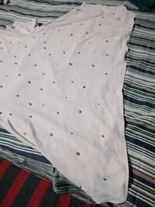 Sheer Pearl Embellished Top