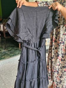 Cute Black girls ruffled frock