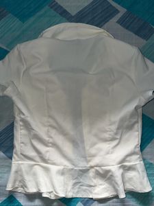 Chic White Button-Up Shirt
