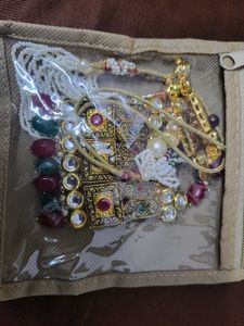 Beautiful kundan Golden Oxidised premium jewellery