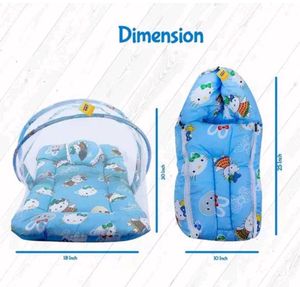 Aqua Blue Baby Sleeping Bed Set