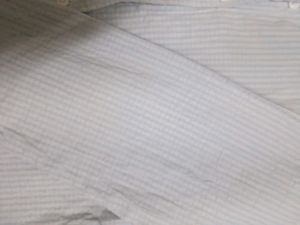 women's Classic White and blue Textured Shirt