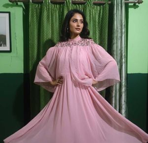Elegant Pink Ethnic Gown