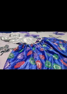 Girls Blue Floral garara set