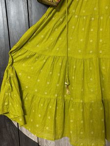 Embroidered Tiered Kurta cum dress