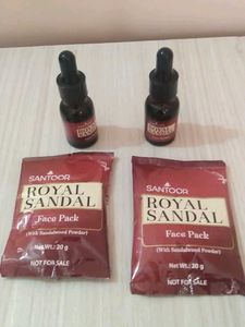 Santoor Sandal  Serum and face pack com