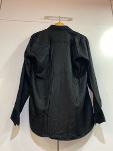 Men’s Black Satin Shirt