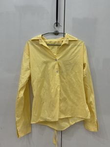 Yellow Striped Button-Up Shirt