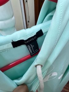 Pastel Mint "Done" Graphic Hoodie