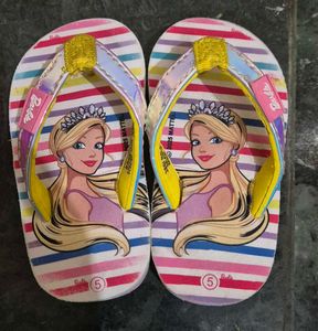 Adorable Barbie Flip-Flops for Girls in size 5