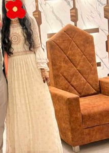 Ethnic Floor Length White Gown