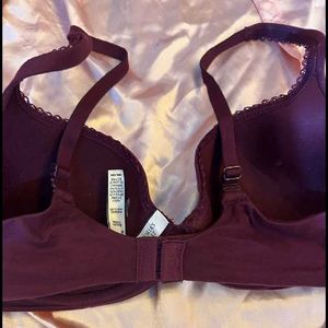 Plunge Bra - Burgundy