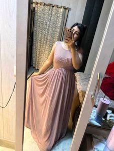 Elegant Pink Maxi Dress