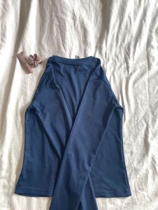 Navy Blue Long Sleeve Tee