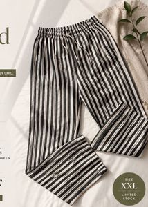Chic Striped Wide-Leg Pants