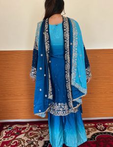 Stunning Blue Ombre Kurta Set
