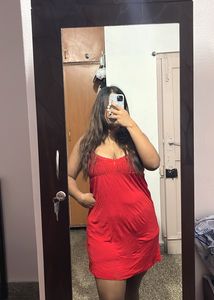 Crochet Red Dress