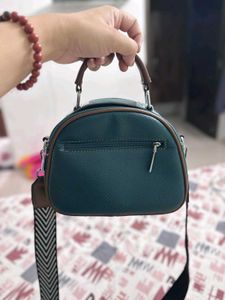Chic Teal Bow Detail Crossbody Bag