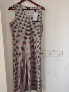 Chic Geometric Print Dress