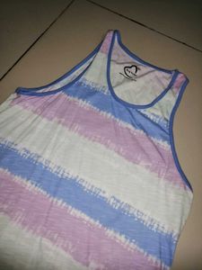 Tie-Dye Striped Tank Top