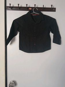 Classic Black Button-Up Shirt