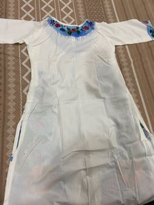 Hand Painted Kurti with Matching Duptta