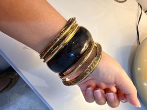 Chic Black &amp; Gold Bangles Brand new