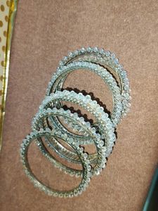 Elegant Beaded Bangles Set