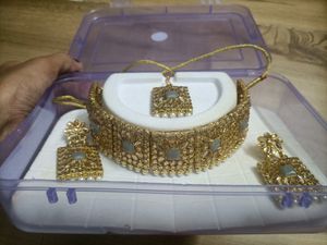Gold Plated Kundan Choker Set