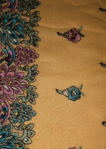 Embroidered dress material