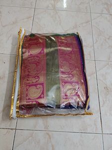 Semi Stitched Violet Lehenga Choli Set