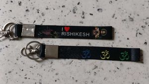 I Love Rishikesh & Om Keychain Set