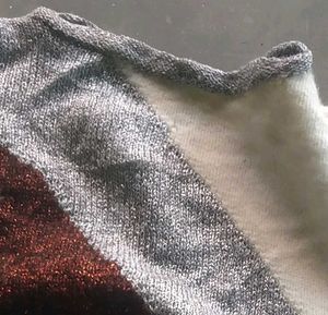 Stylish Color Block Knit Sweater